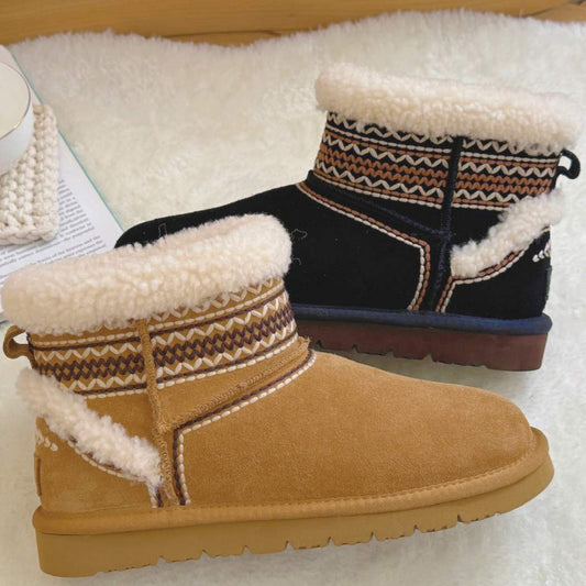 AUSTRALIAN SHEPHERD® UGG Boots Sheepskin Wool Shearling Knitted Mini 3096