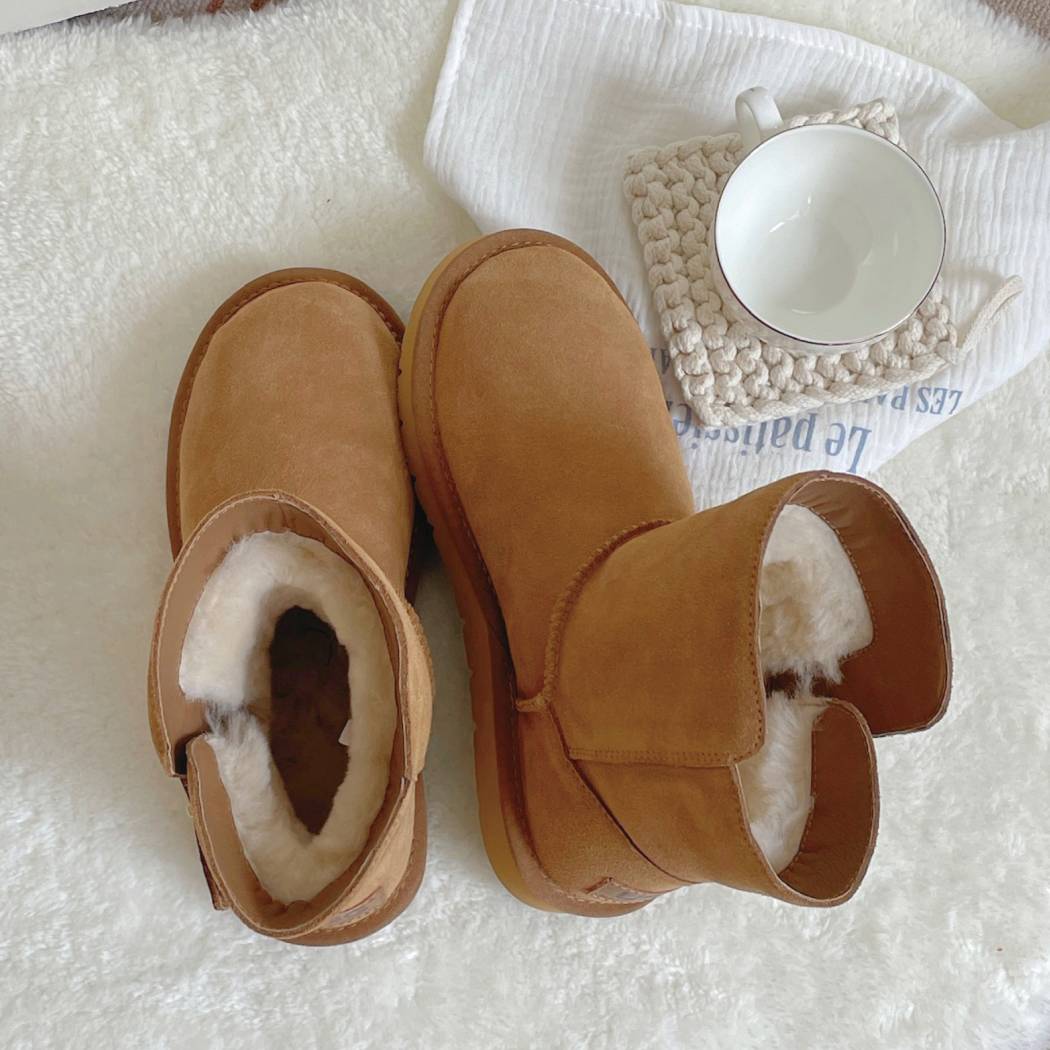 AUSTRALIAN SHEPHERD® UGG Boots Sheepskin Wool Buckle Ankle Mini Winza AS 3100