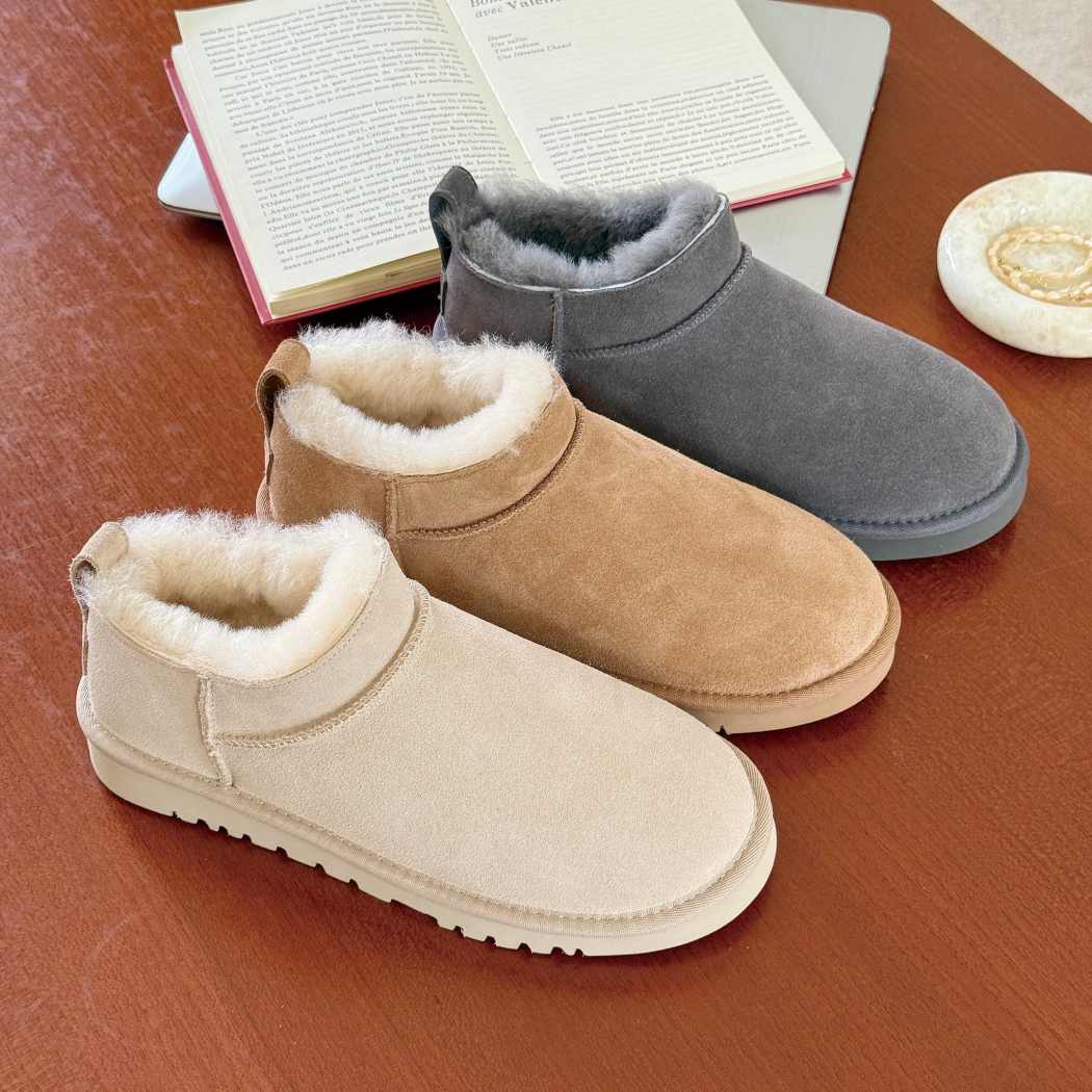 AUSTRALIAN SHEPHERD® UGG Lune Sheepskin Wool Low Cut Ankle Boots AS 3108