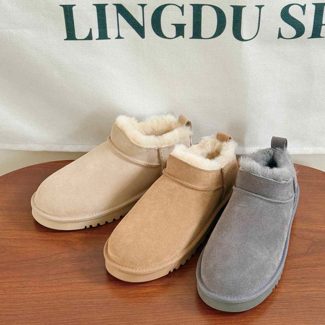 AUSTRALIAN SHEPHERD® UGG Lune Sheepskin Wool Low Cut Ankle Boots AS 3108