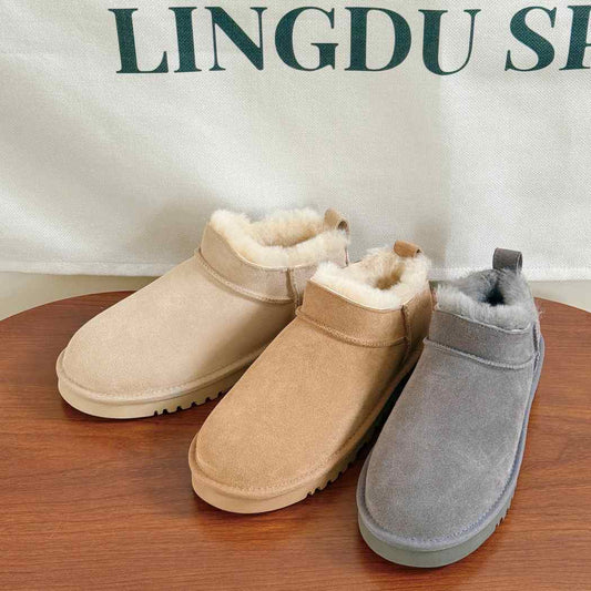 AUSTRALIAN SHEPHERD® UGG Lune Sheepskin Wool Low Cut Ankle Boots AS 3108
