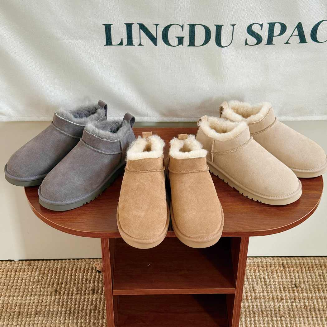 AUSTRALIAN SHEPHERD® UGG Lune Sheepskin Wool Low Cut Ankle Boots AS 3108