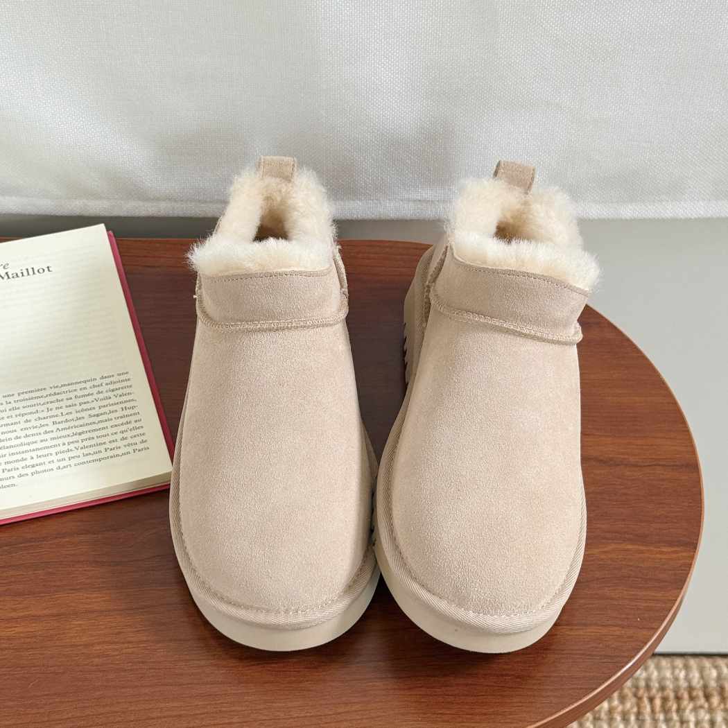 AUSTRALIAN SHEPHERD® UGG Lune Sheepskin Wool Low Cut Ankle Boots AS 3108