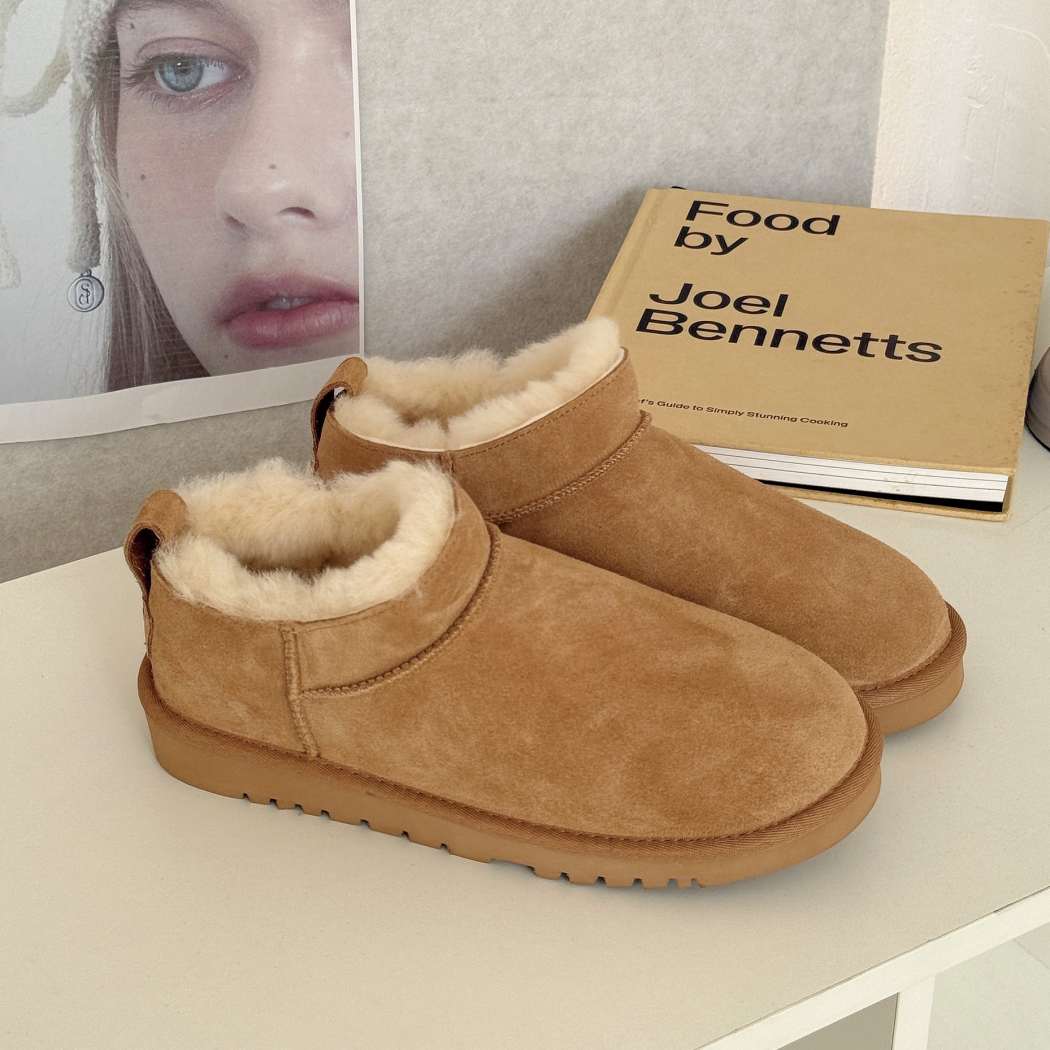 AUSTRALIAN SHEPHERD® UGG Lune Sheepskin Wool Low Cut Ankle Boots AS 3108