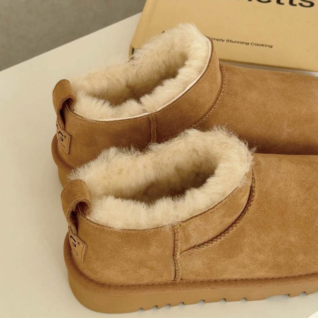 AUSTRALIAN SHEPHERD® UGG Lune Sheepskin Wool Low Cut Ankle Boots AS 3108