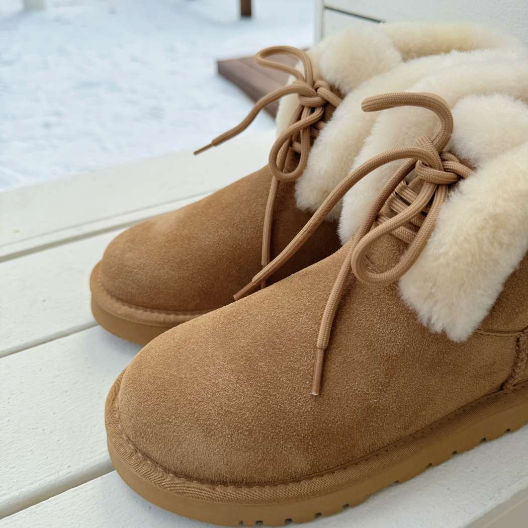 AUSTRALIAN SHEPHERD® UGG Boots Women Sheepskin Wool Lace Up Dreva AS 3120