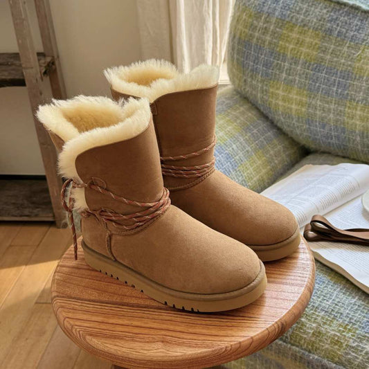 AUSTRALIAN SHEPHERD® UGG Boots Women Sheepskin Wool Laced Carmont AS 3123