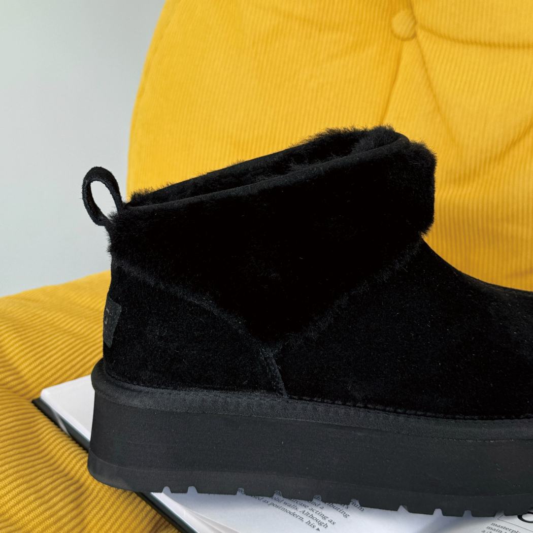 AUSTRALIAN SHEPHERD® Sheepskin Wool Ankle Platform Boots AS 3149