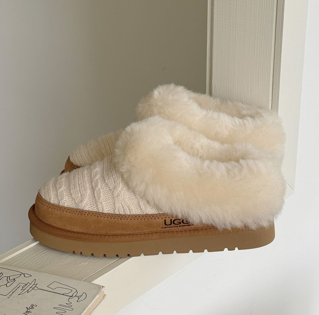 AUSTRALIAN SHEPHERD® Women Sheepskin Wool Slippers Gathera AS 3165