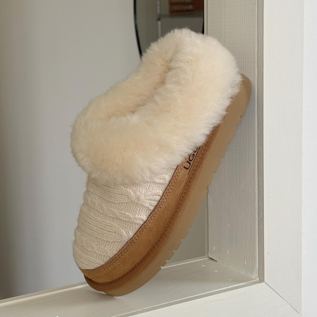 AUSTRALIAN SHEPHERD® Women Sheepskin Wool Slippers Gathera AS 3165