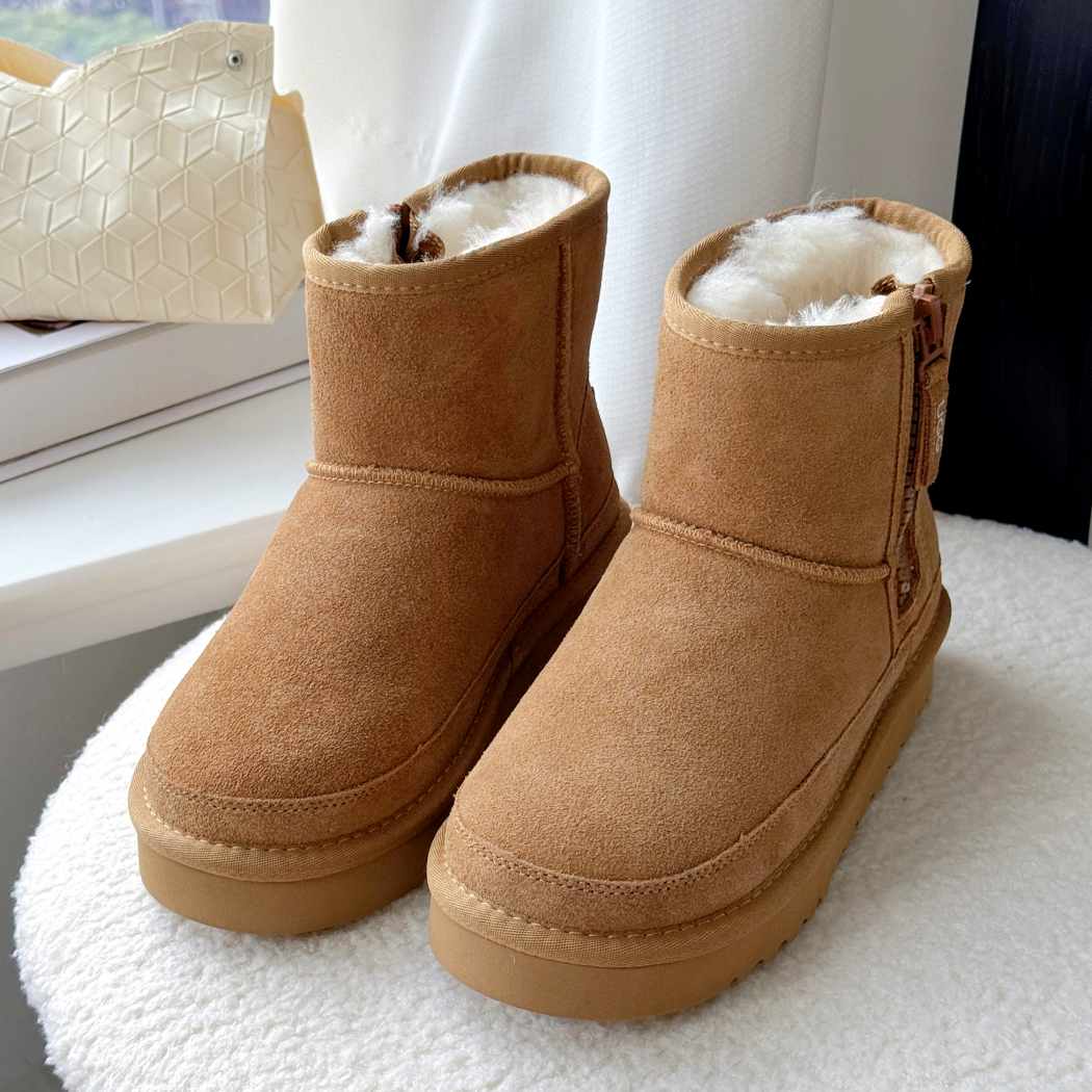 AUSTRALIAN SHEPHERD® Women’s Sheepskin Wool Zip Boots AS 3166