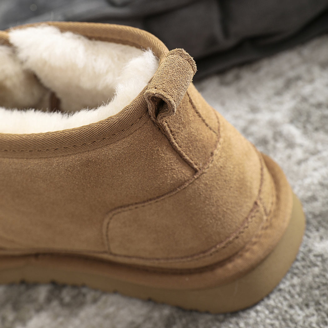 AUSTRALIAN SHEPHERD® UGG Boots Men Sheepskin Wool Lace-Up Ankle Casual Leonard AS 4007