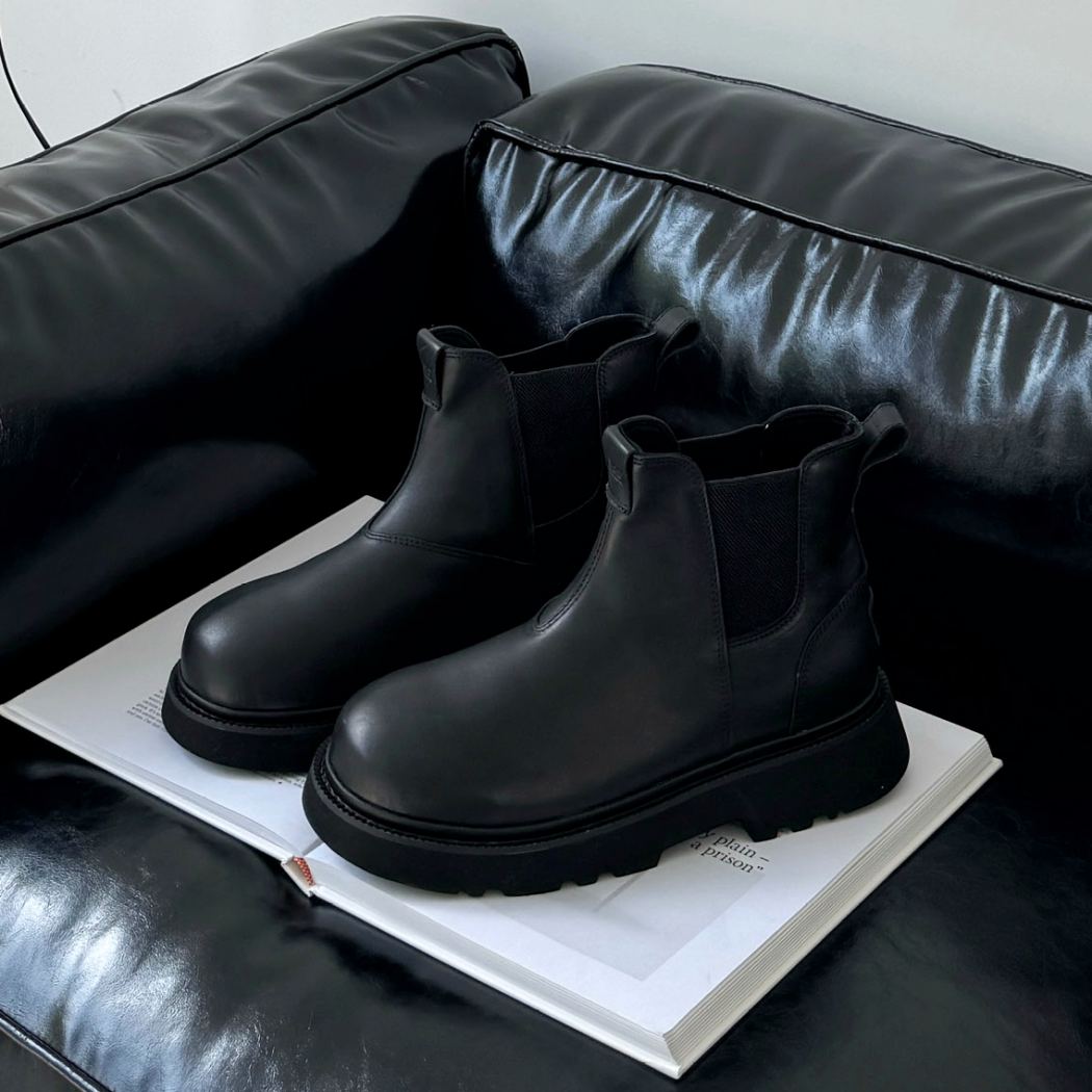 AUSTRALIAN SHEPHERD® Men's Black Leather Chelsea Boots AS 4008