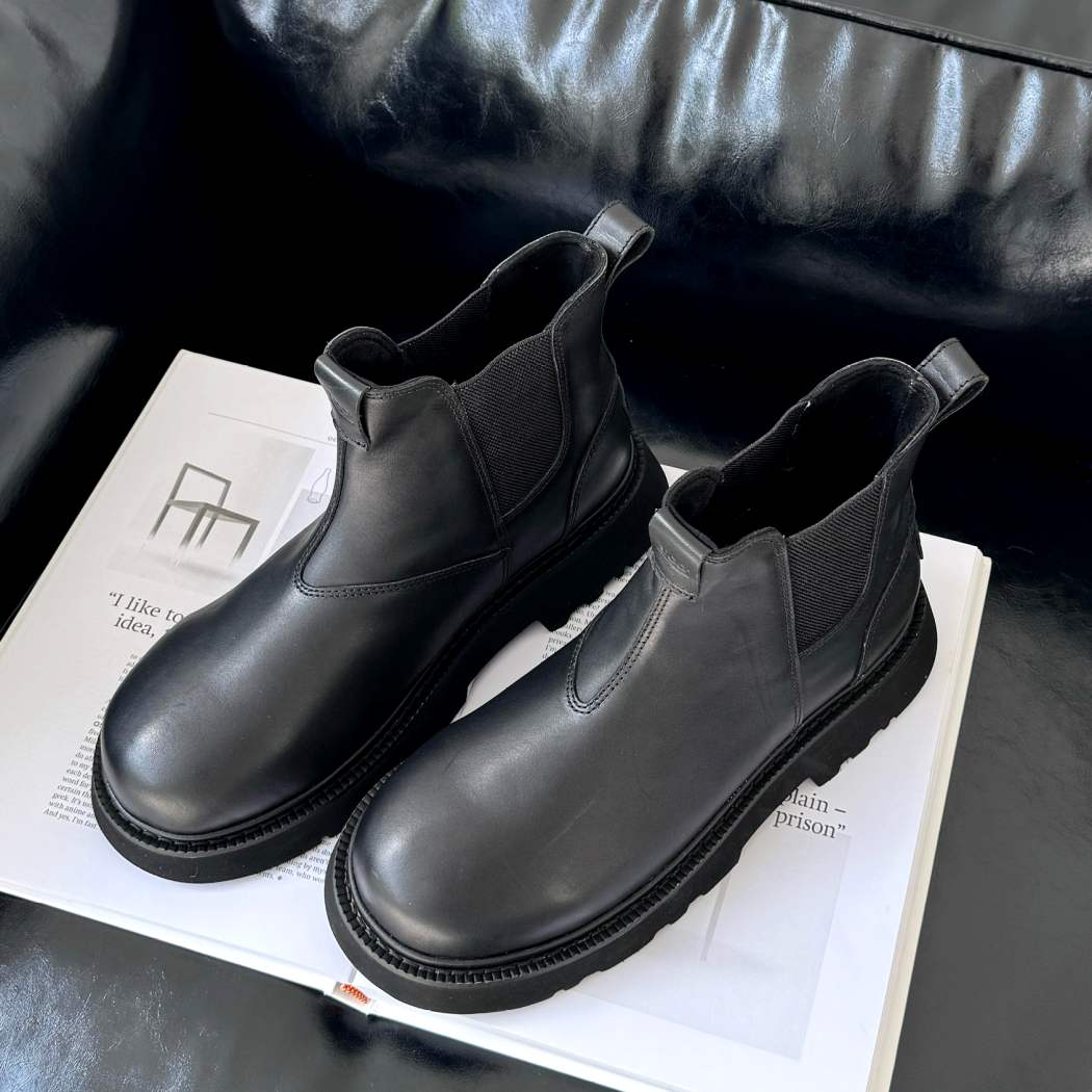 AUSTRALIAN SHEPHERD® Men's Black Leather Chelsea Boots AS 4008