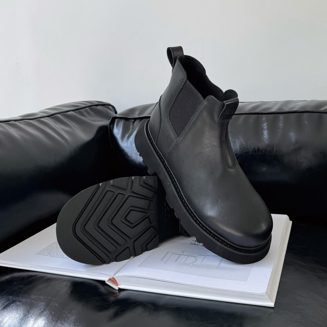 AUSTRALIAN SHEPHERD® Men's Black Leather Chelsea Boots AS 4008