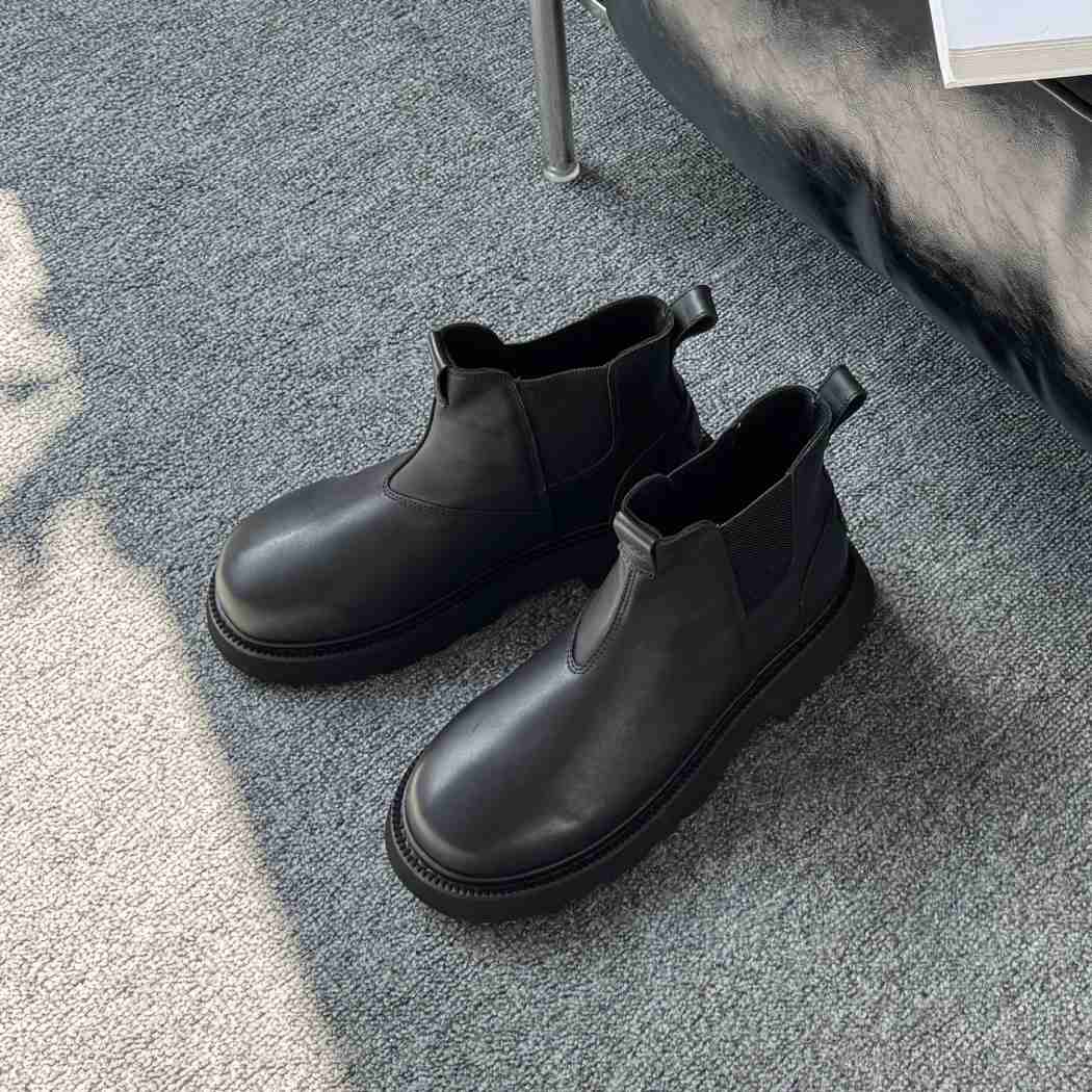 AUSTRALIAN SHEPHERD® Men's Black Leather Chelsea Boots AS 4008