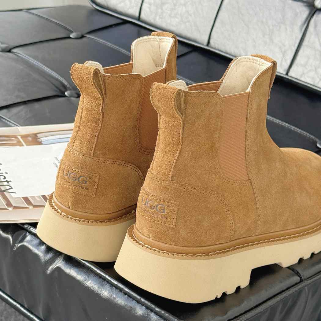 AUSTRALIAN SHEPHERD® Men's Leather Chelsea Boots Casual Shoes AS 4009