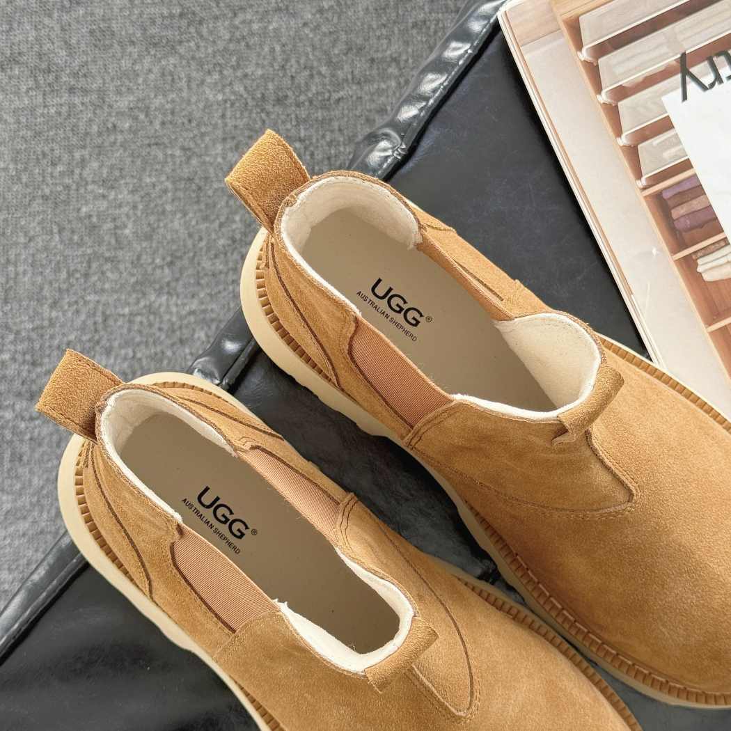 AUSTRALIAN SHEPHERD® Men's Leather Chelsea Boots Casual Shoes AS 4009