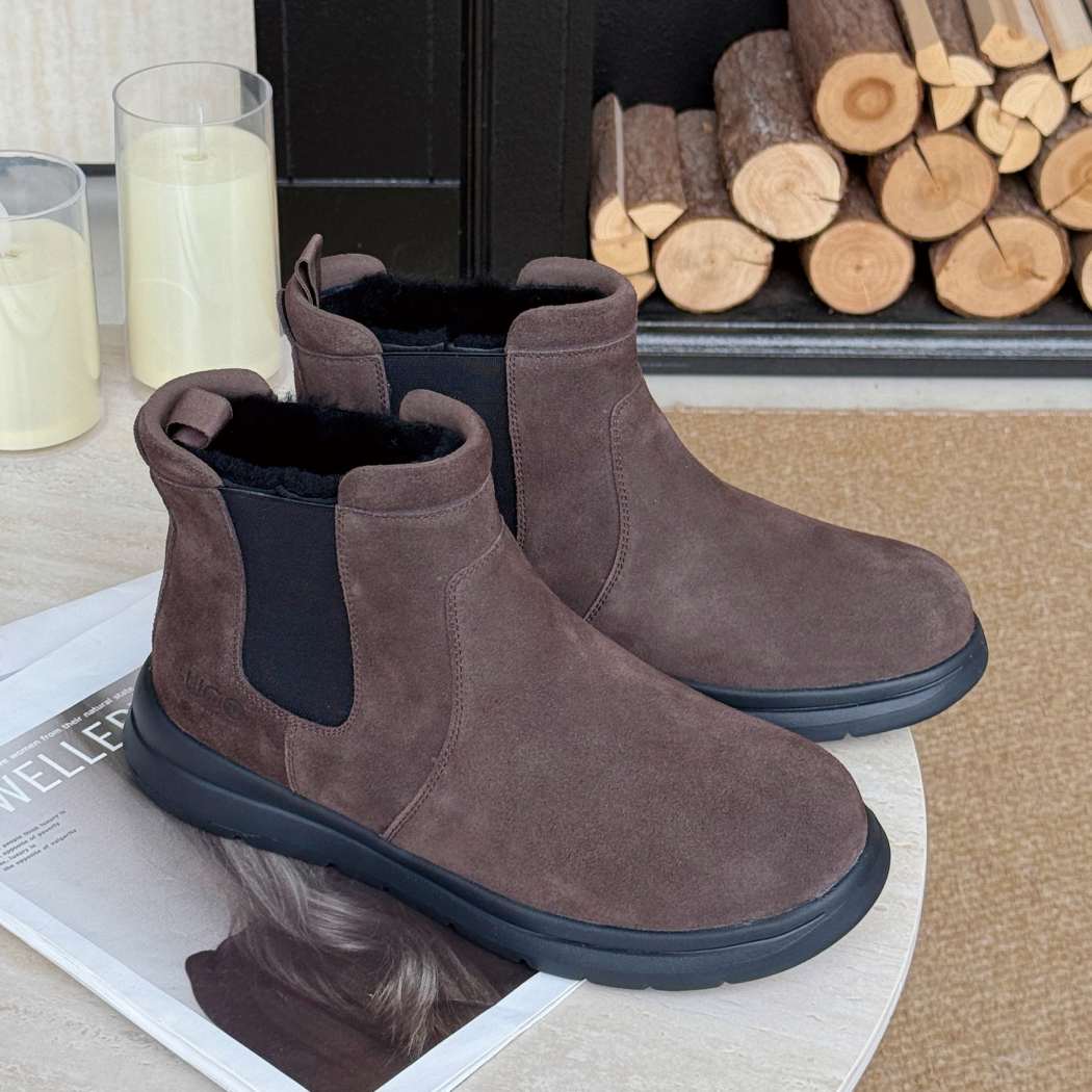 AUSTRALIAN SHEPHERD® Men's Sheepskin Wool Chelsea Boots AS 4013
