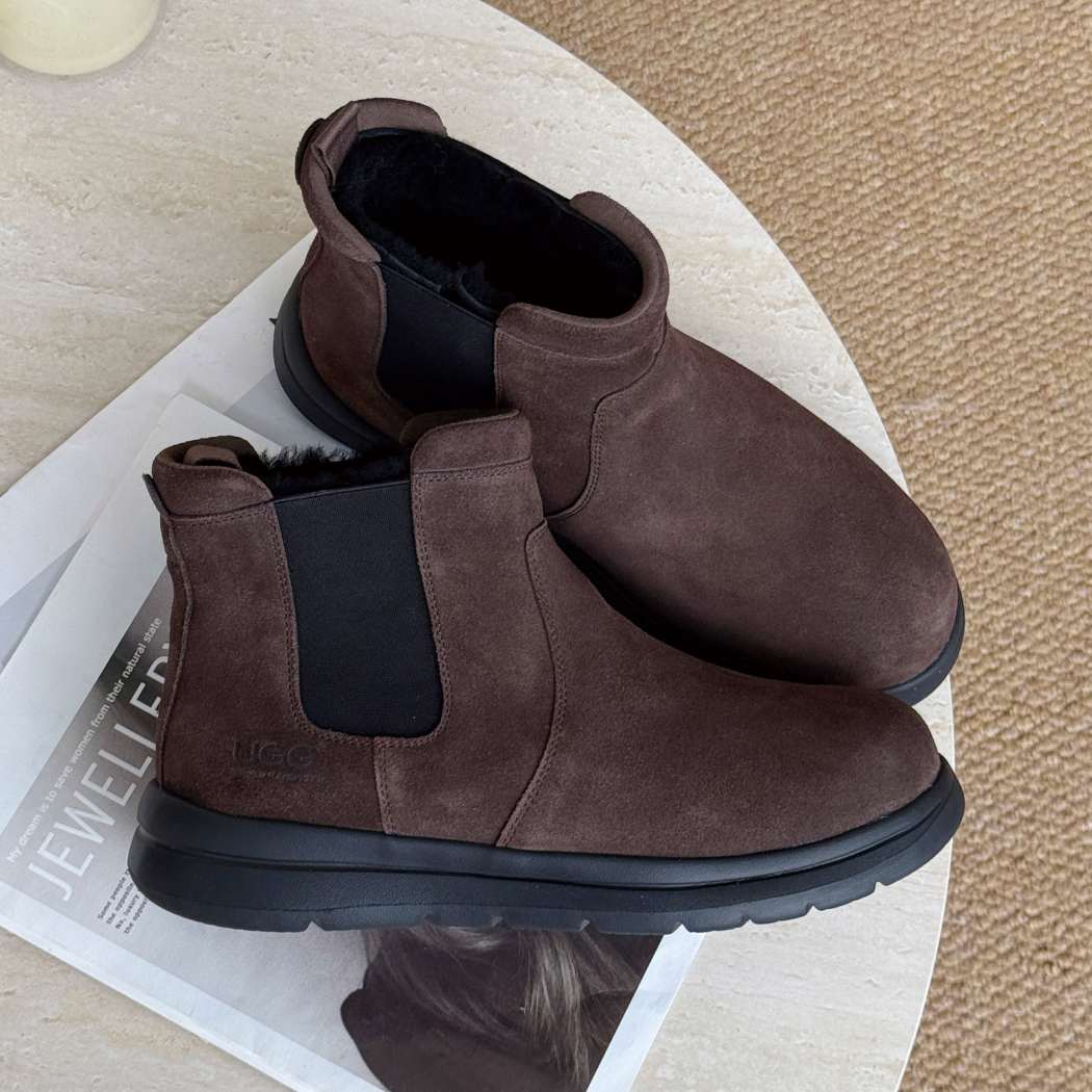 AUSTRALIAN SHEPHERD® Men's Sheepskin Wool Chelsea Boots AS 4013