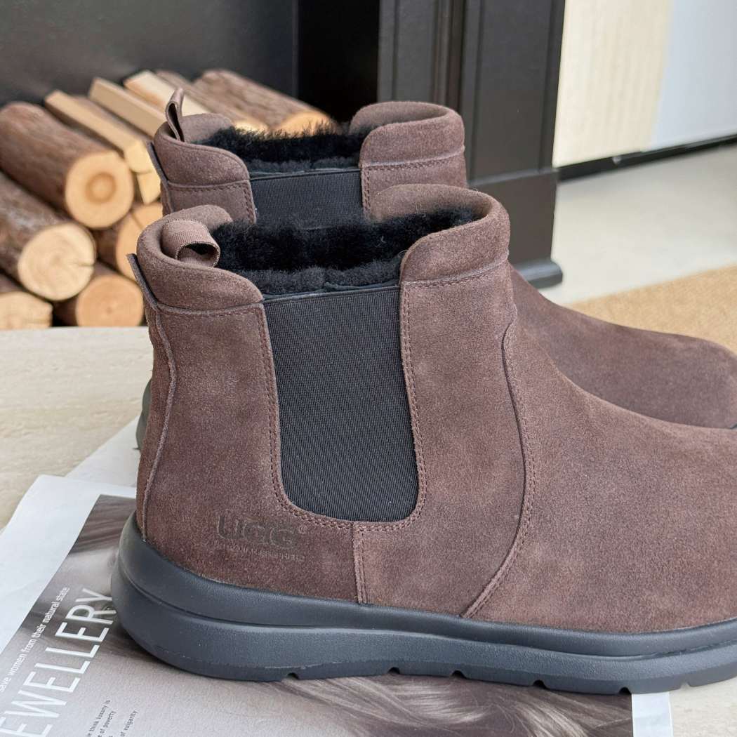 AUSTRALIAN SHEPHERD® Men's Sheepskin Wool Chelsea Boots AS 4013