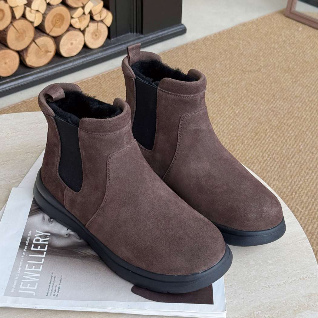 AUSTRALIAN SHEPHERD® Men's Sheepskin Wool Chelsea Boots AS 4013