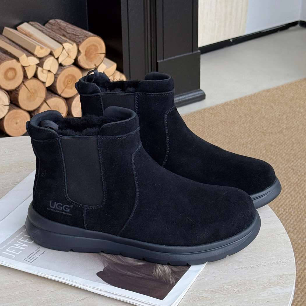 AUSTRALIAN SHEPHERD® Men's Sheepskin Wool Chelsea Boots AS 4013