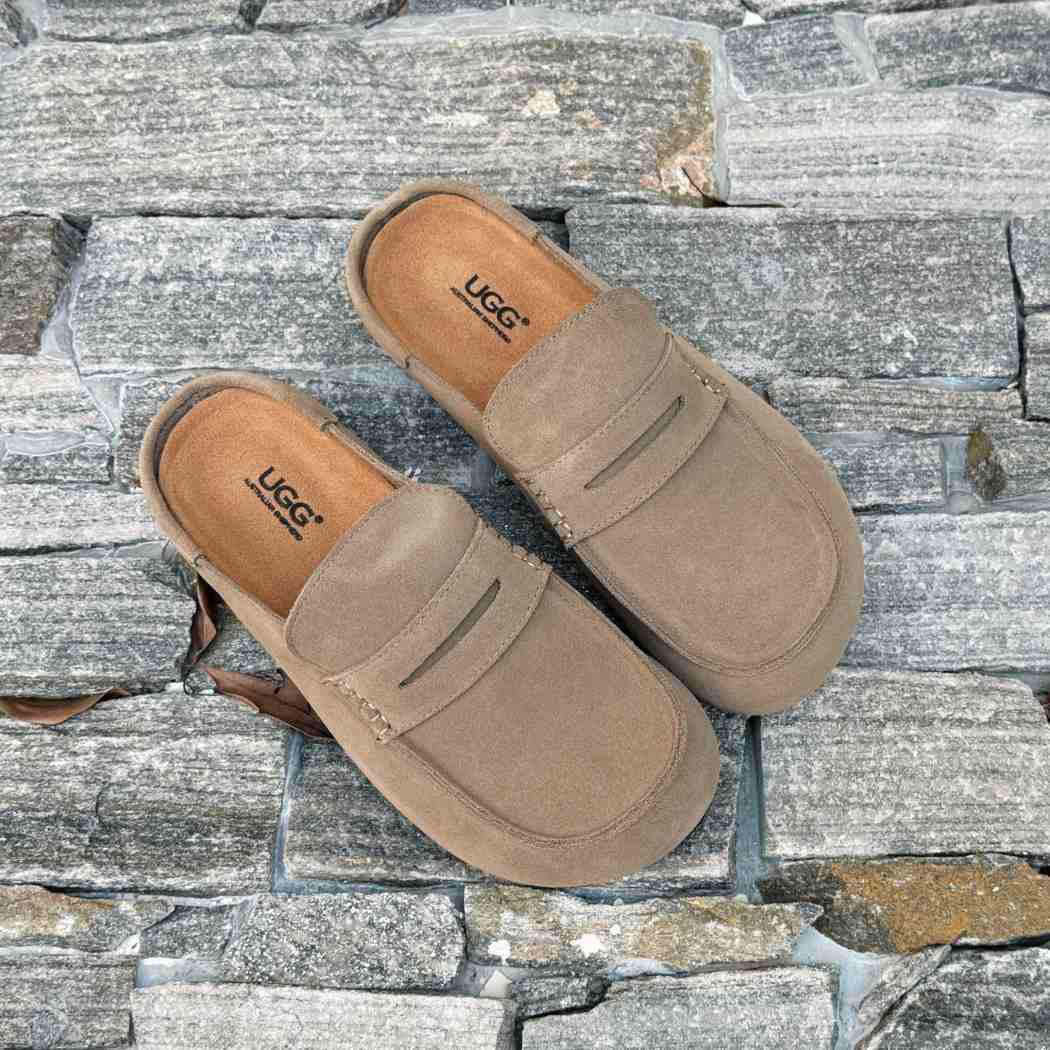 AUSTRALIAN SHEPHERD® Unisex Suede Slip-On Mules Casten AS 5023