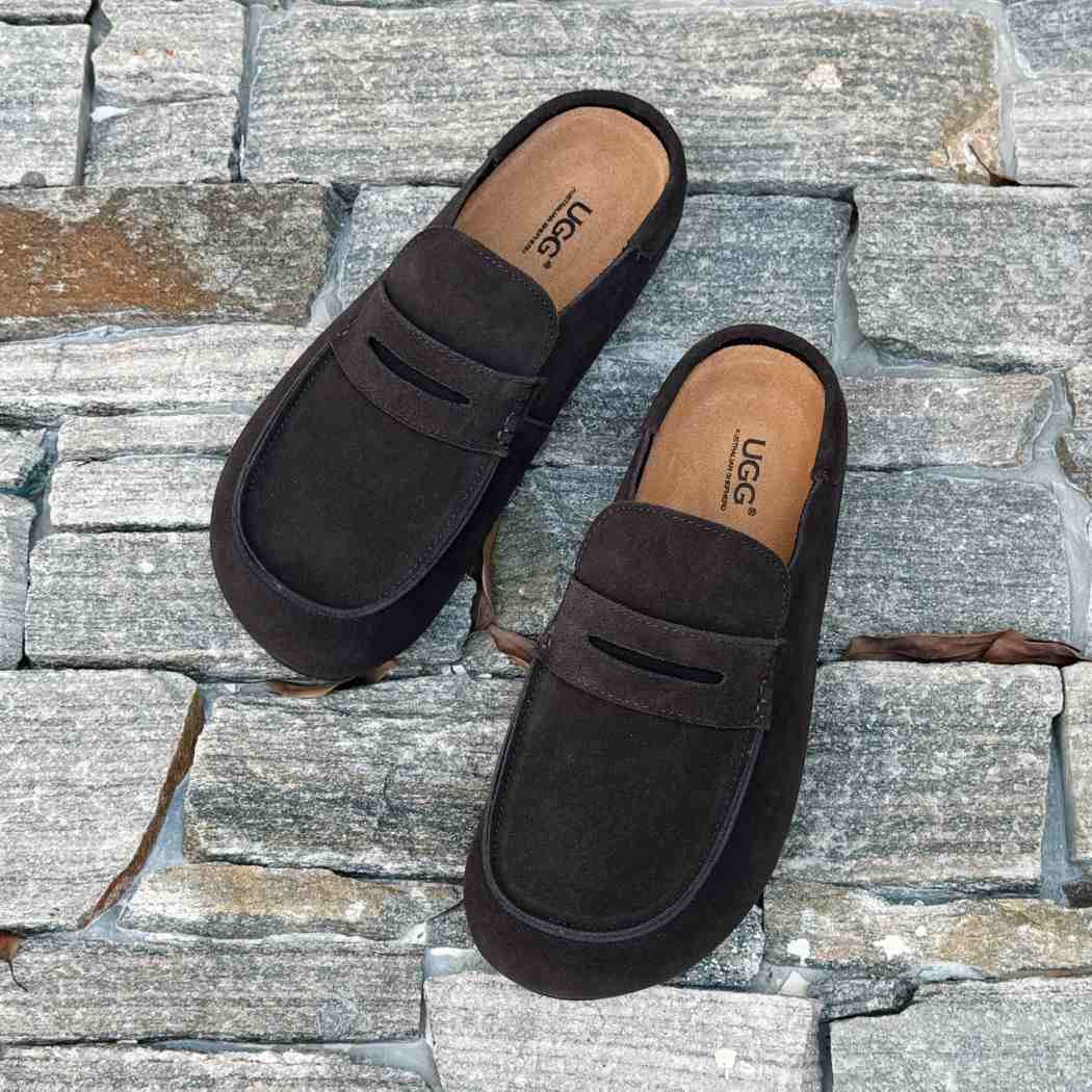 AUSTRALIAN SHEPHERD® Unisex Suede Slip-On Mules Casten AS 5023
