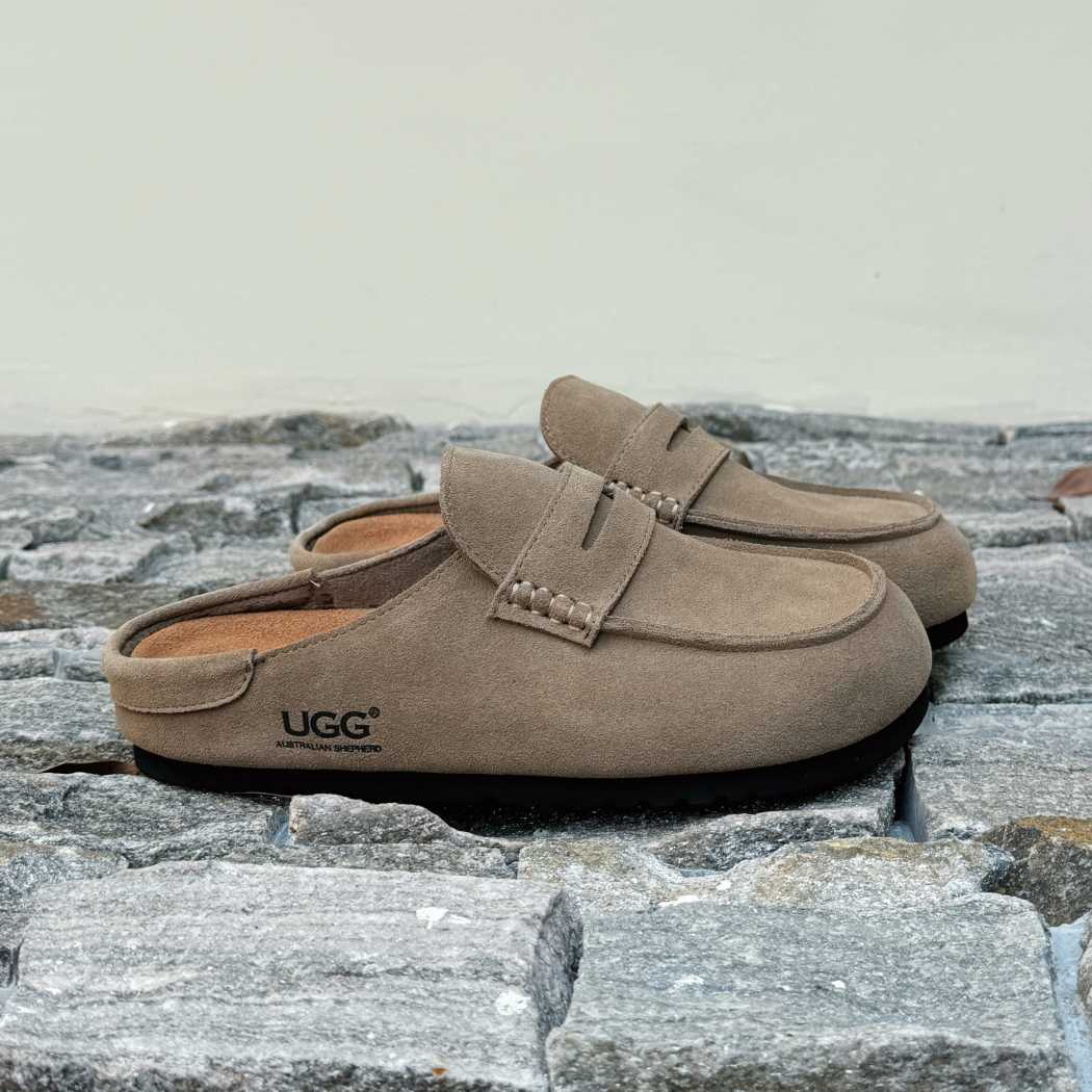 AUSTRALIAN SHEPHERD® Unisex Suede Slip-On Mules Casten AS 5023