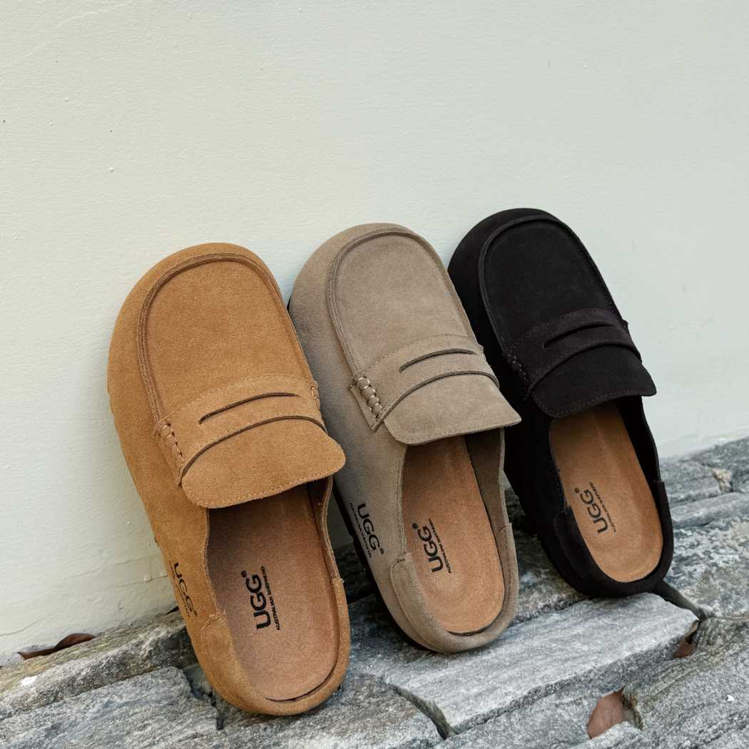 AUSTRALIAN SHEPHERD® Unisex Suede Slip-On Mules Casten AS 5023