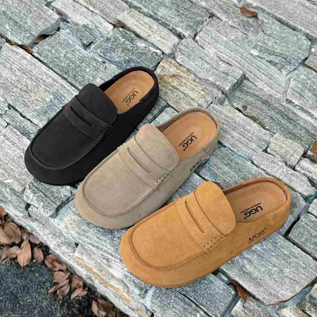 AUSTRALIAN SHEPHERD® Unisex Suede Slip-On Mules Casten AS 5023