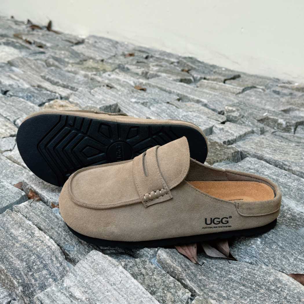 AUSTRALIAN SHEPHERD® Unisex Suede Slip-On Mules Casten AS 5023
