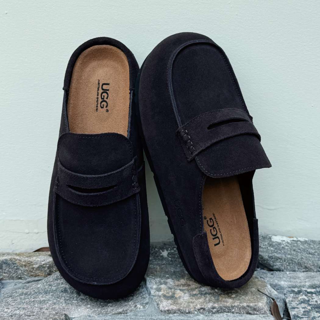 AUSTRALIAN SHEPHERD® Unisex Suede Slip-On Mules Casten AS 5023
