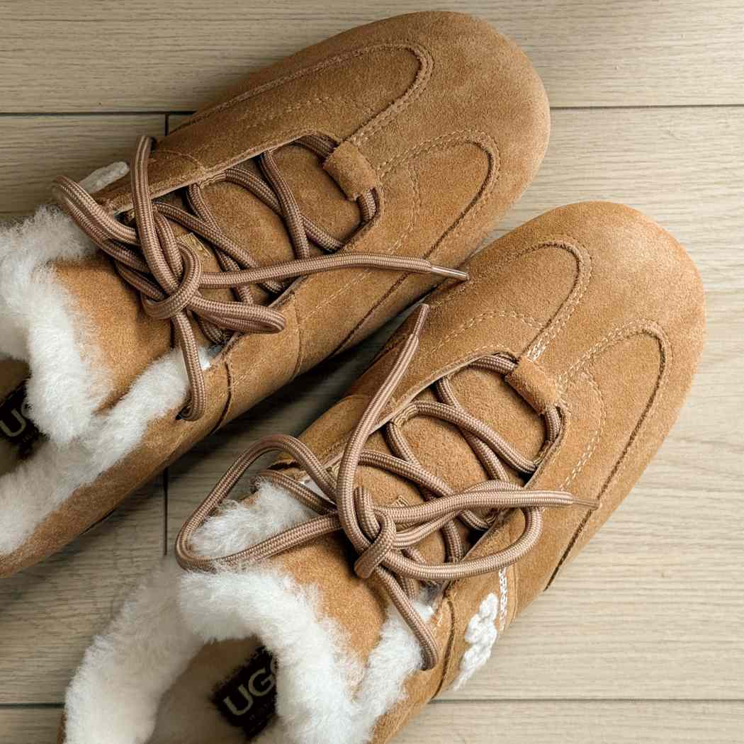 AUSTRALIAN SHEPHERD® UGG Sneakers Sheepskin Wool Sporty Lace-Up AS 5032