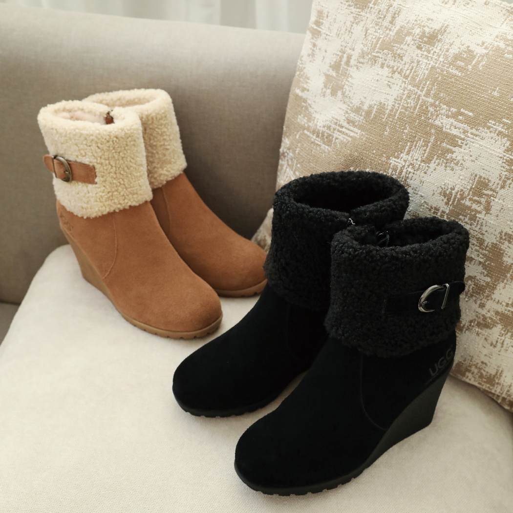 AUSTRALIAN SHEPHERD® Joanna Women’s Sheepskin Wedge UGG Boots AS 7010