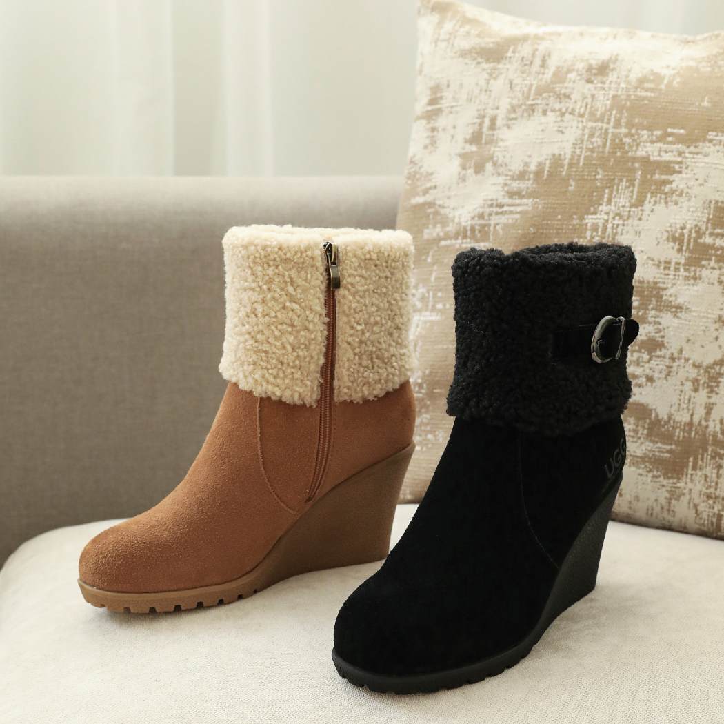 AUSTRALIAN SHEPHERD® Joanna Women’s Sheepskin Wedge UGG Boots AS 7010