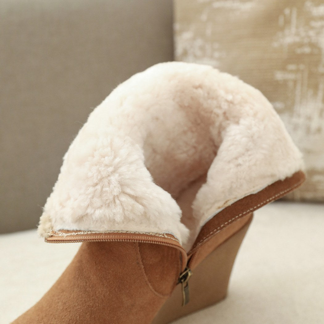 AUSTRALIAN SHEPHERD® Joanna Women’s Sheepskin Wedge UGG Boots AS 7010