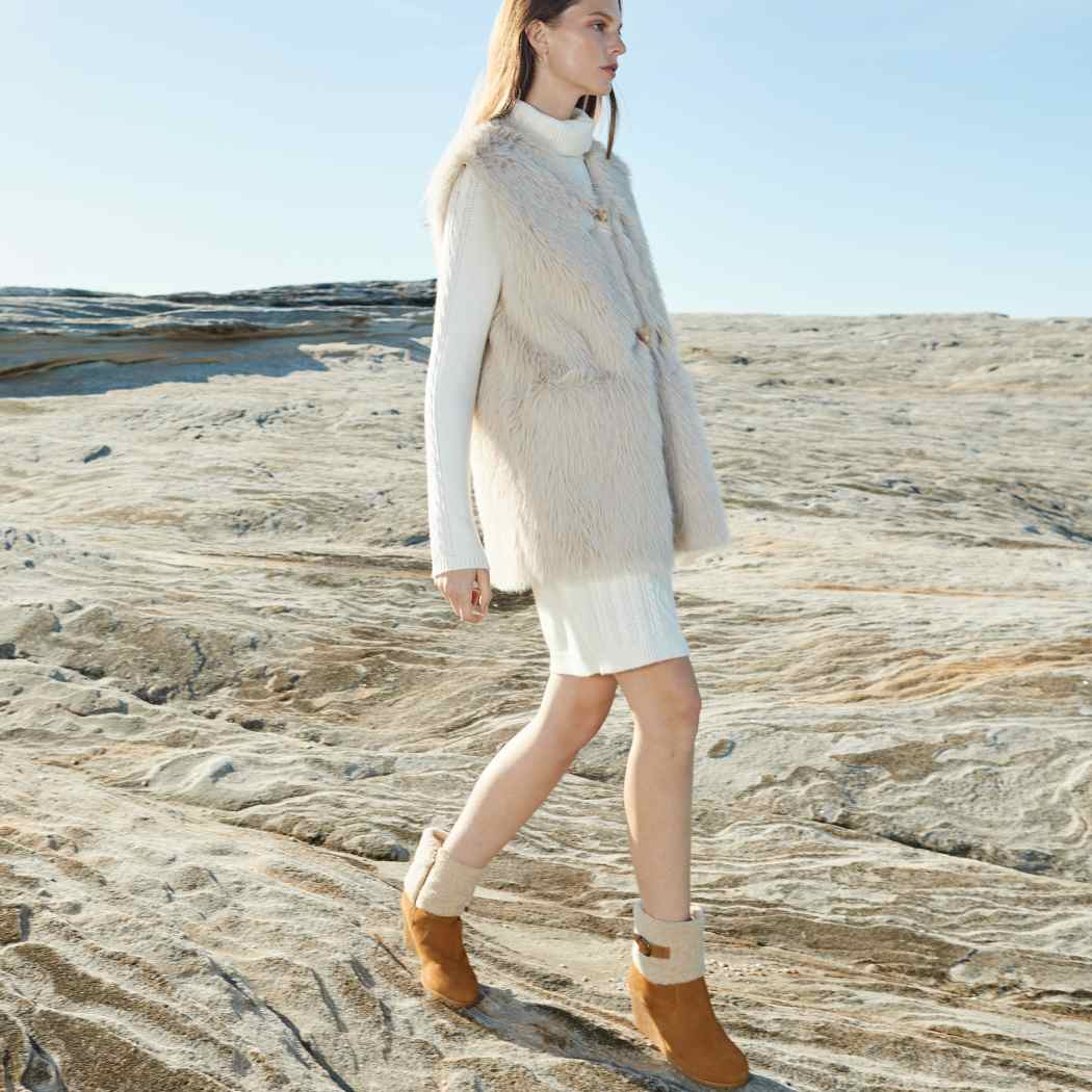 AUSTRALIAN SHEPHERD® Joanna Women’s Sheepskin Wedge UGG Boots AS 7010