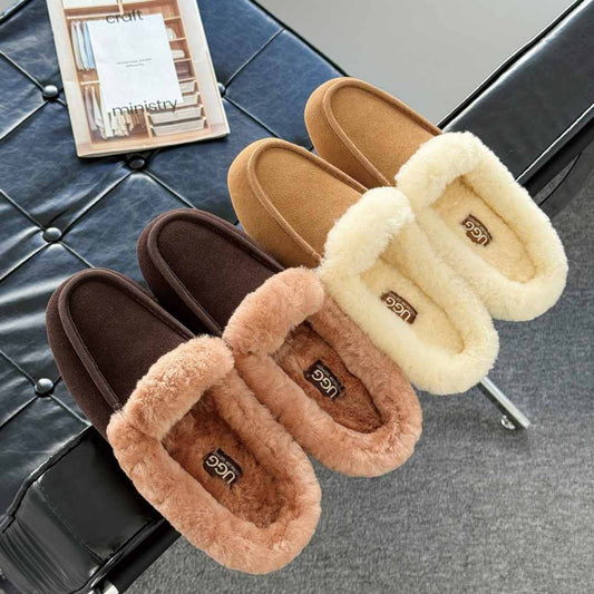 AUSTRALIAN SHEPHERD® Noelle Sheepskin Wool Trim Mule Slippers AS 7028