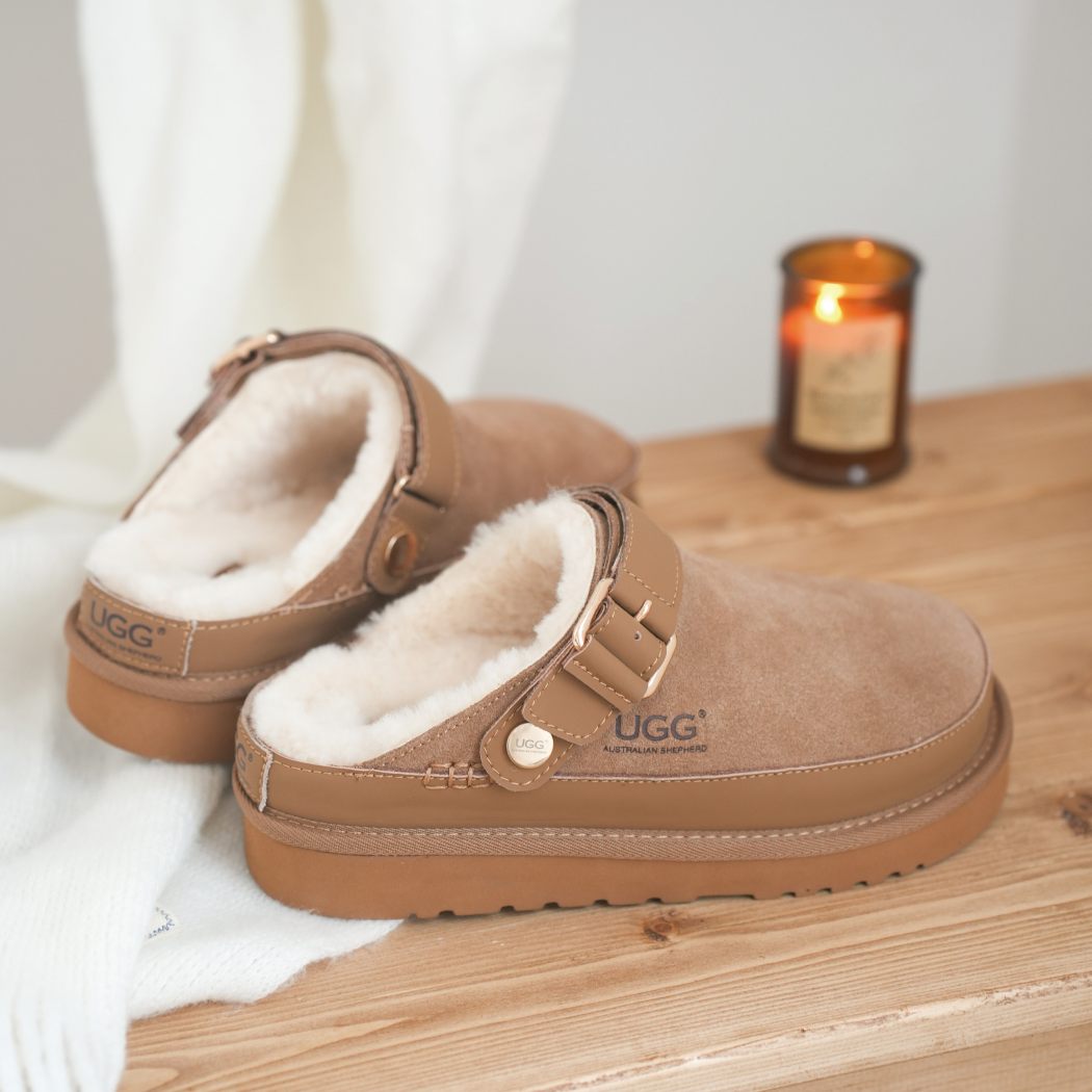 AUSTRALIAN SHEPHERD® UGG Platform Slingback Slippers Norven AS 7034