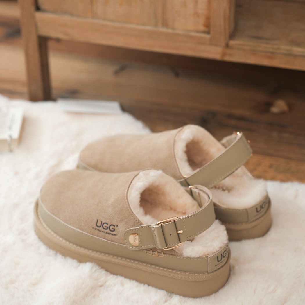 AUSTRALIAN SHEPHERD® UGG Platform Slingback Slippers Norven AS 7034