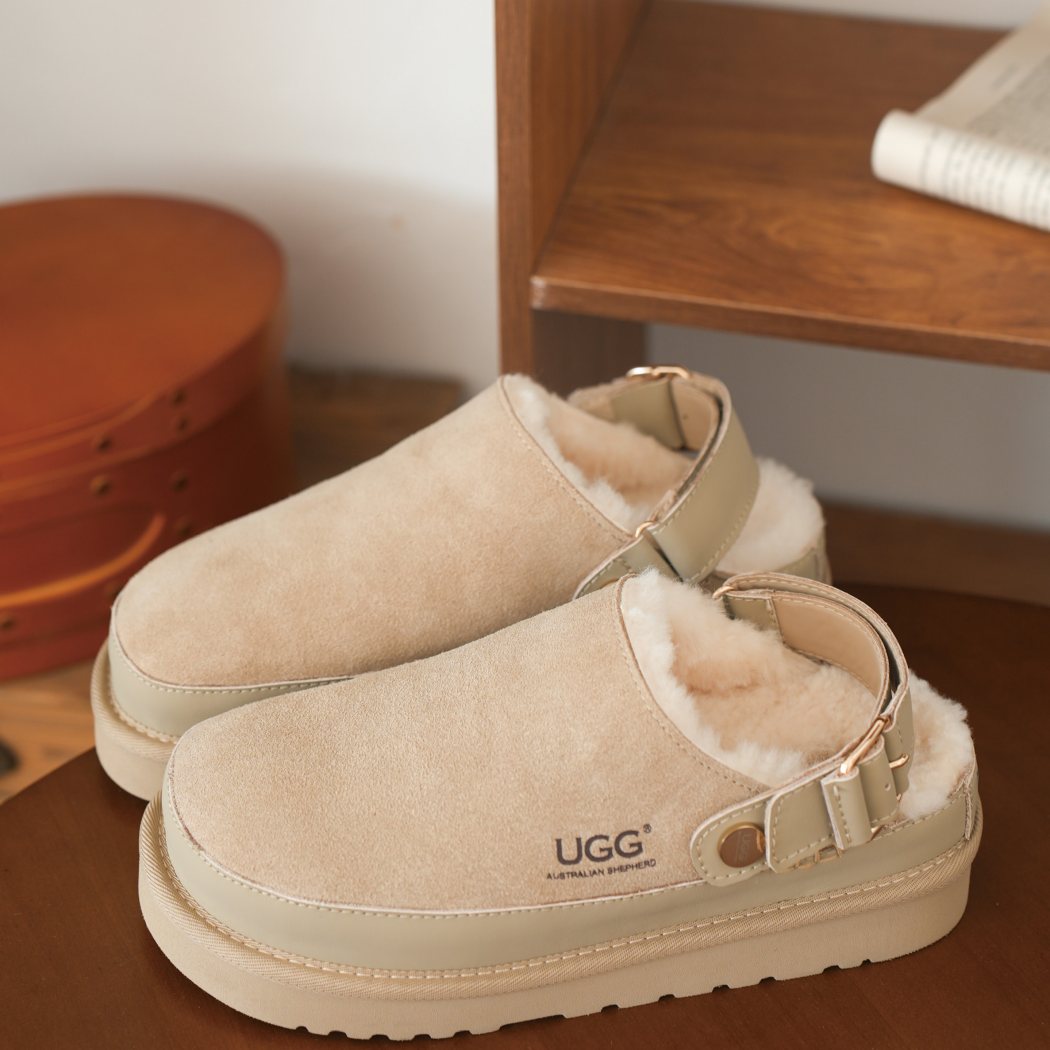 AUSTRALIAN SHEPHERD® UGG Platform Slingback Slippers Norven AS 7034