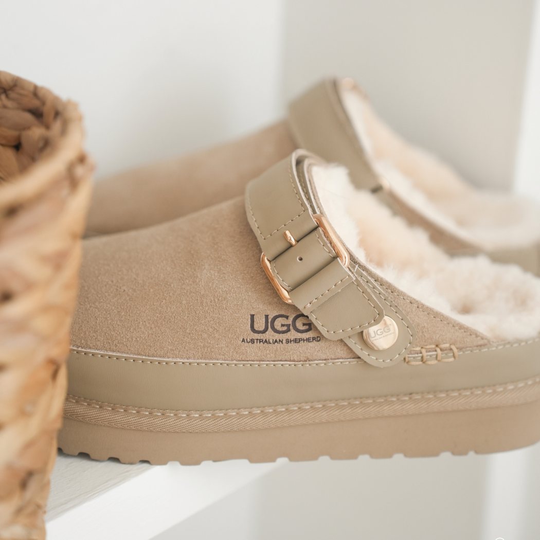 AUSTRALIAN SHEPHERD® UGG Platform Slingback Slippers Norven AS 7034