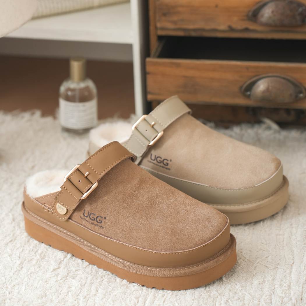 AUSTRALIAN SHEPHERD® UGG Platform Slingback Slippers Norven AS 7034