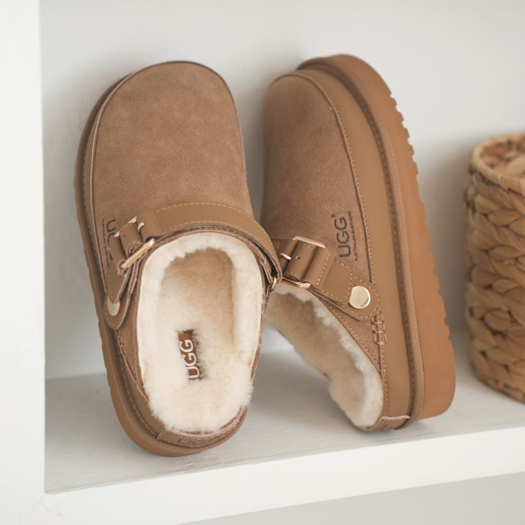 AUSTRALIAN SHEPHERD® UGG Platform Slingback Slippers Norven AS 7034