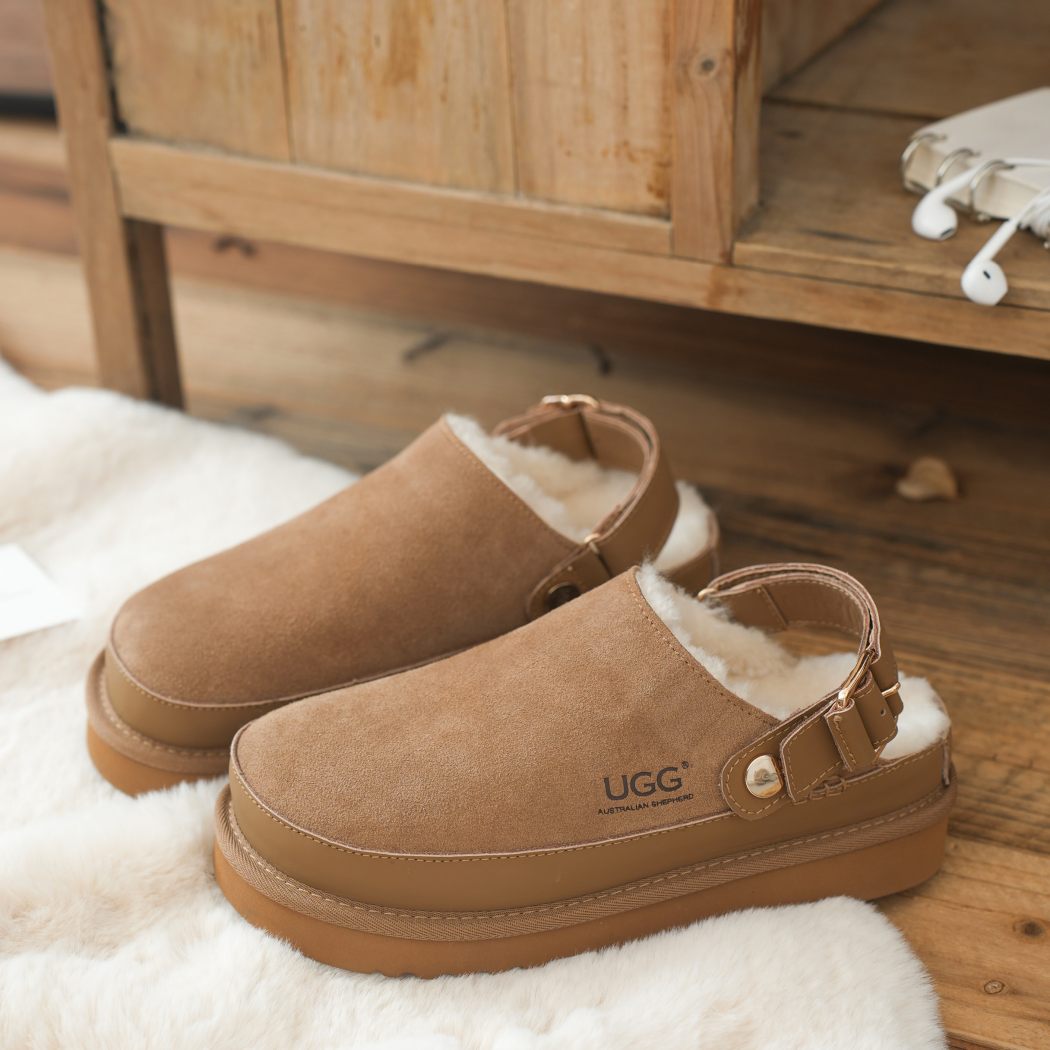 AUSTRALIAN SHEPHERD® UGG Platform Slingback Slippers Norven AS 7034