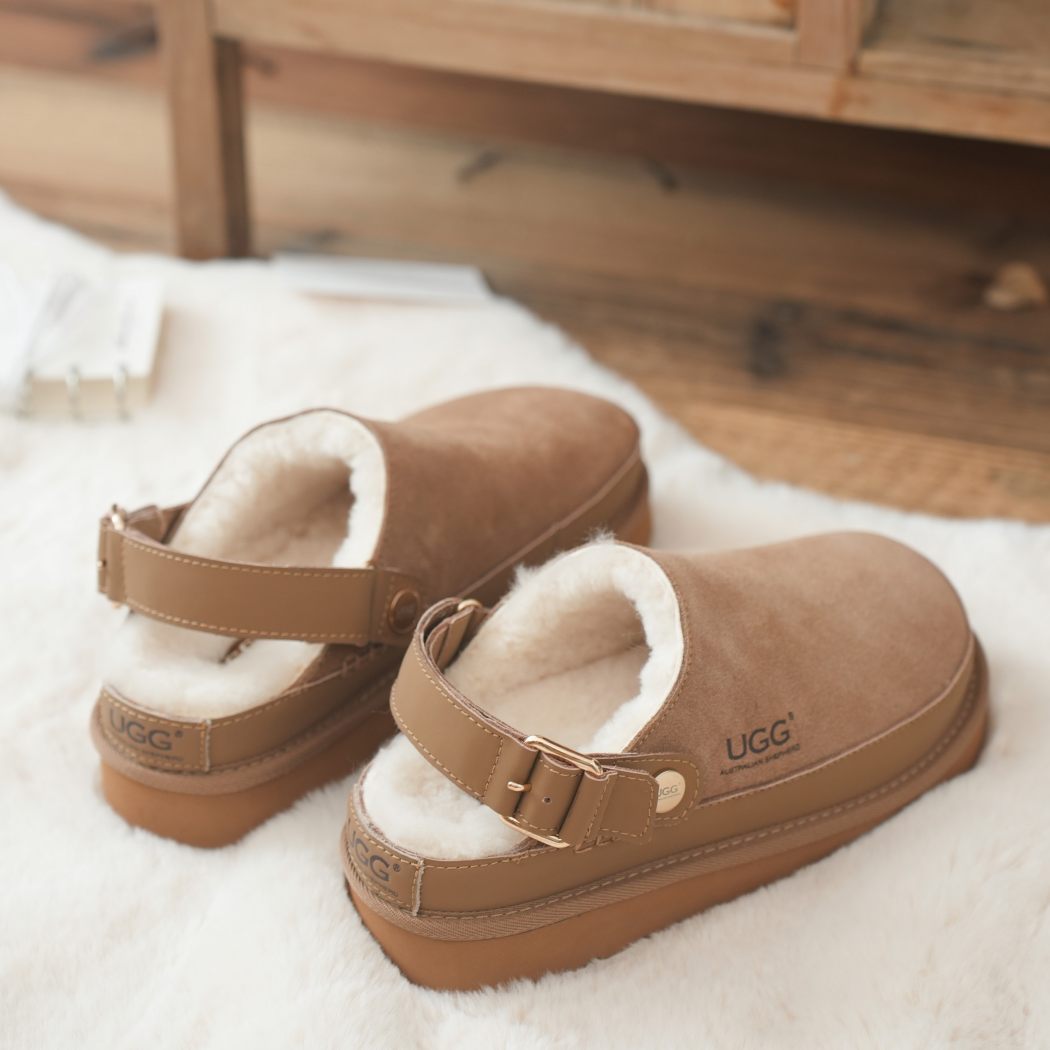 AUSTRALIAN SHEPHERD® UGG Platform Slingback Slippers Norven AS 7034