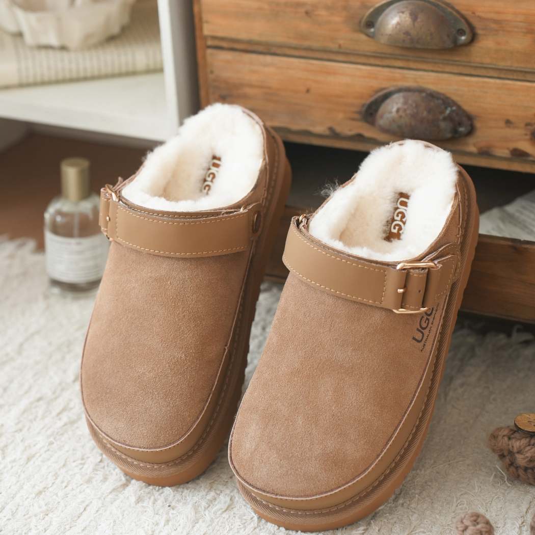 AUSTRALIAN SHEPHERD® UGG Platform Slingback Slippers Norven AS 7034