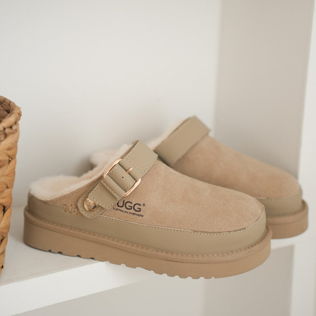 AUSTRALIAN SHEPHERD® UGG Platform Slingback Slippers Norven AS 7034